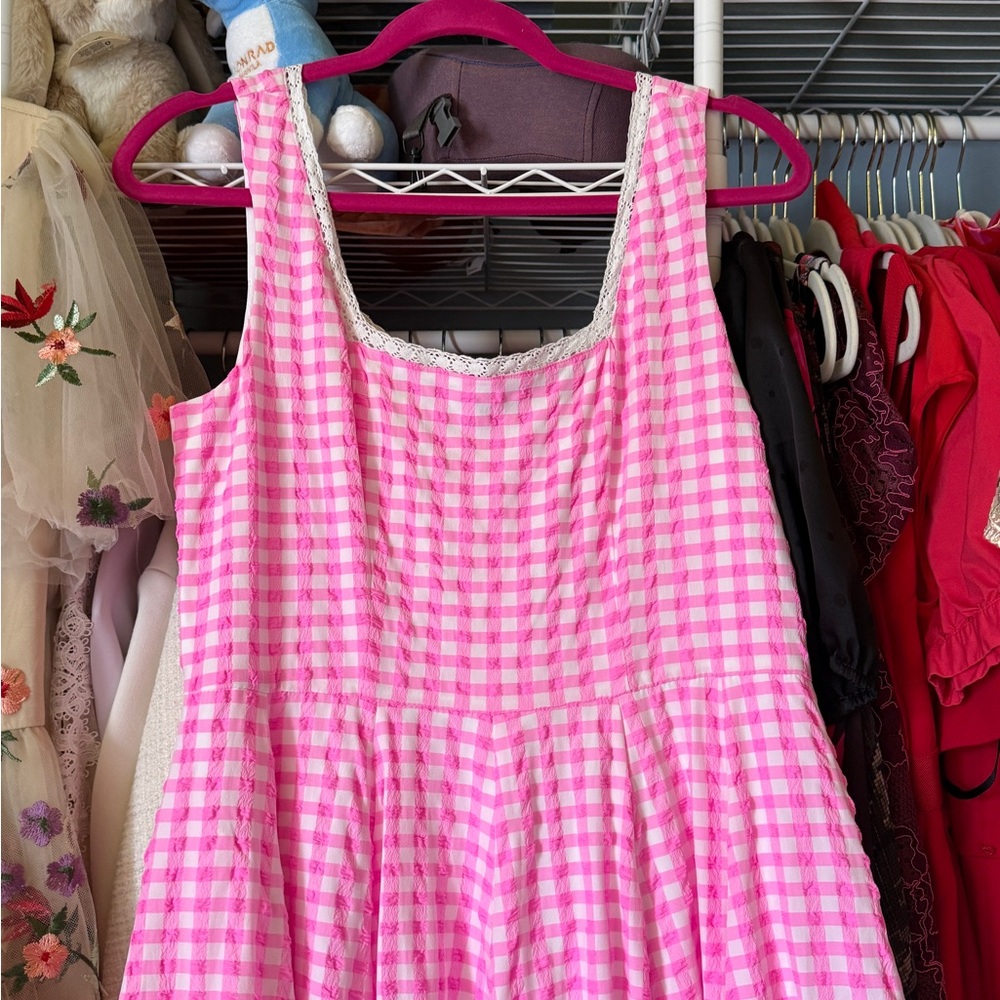 JessaKae Daze Pink Gingham Dress - Picture 4 of 5